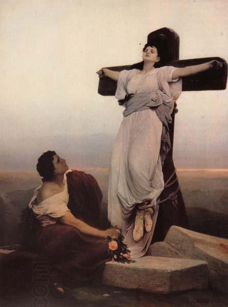 Max, Gabriel Cornelius von A Christian Martyr on the Cross China oil painting art